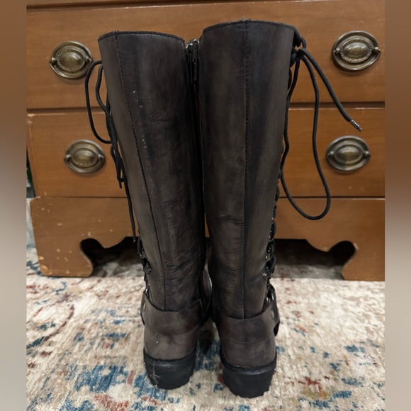 Milwaukee Leather Women's Distressed Brown Motorcycle Rider Boots 8. - Picture 4 of 11